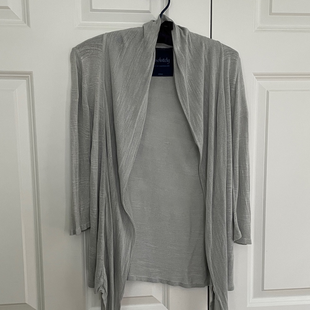 Absolutely Light Gray Women's Cardigan size M